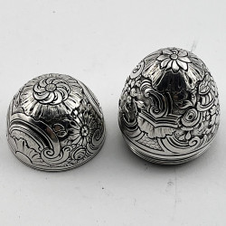 Georgian Sterling Silver Nutmeg Grater with Screw Down Lid