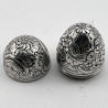 Georgian Sterling Silver Nutmeg Grater with Screw Down Lid