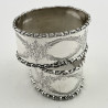 Pretty Pair of Chester Sterling Silver Boxed Napkin Rings