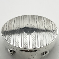Attractive Chester Sterling Silver Jewellery or Trinket Box