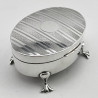 Attractive Chester Sterling Silver Jewellery or Trinket Box