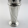 Impressive Set of Four Sterling Silver Vases