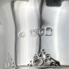 Impressive Set of Four Sterling Silver Vases