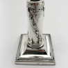 Pretty Pair of Edwardian Sterling Silver Candlesticks