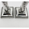 Pretty Pair of Edwardian Sterling Silver Candlesticks