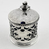 Decorative Good Quality Victorian Sterling Silver Mustard Pot
