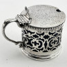 Decorative Good Quality Victorian Sterling Silver Mustard Pot