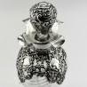 Late Victorian Sterling Silver Neck Glug Glug Decanter