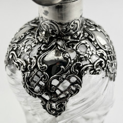 Late Victorian Sterling Silver Neck Glug Glug Decanter