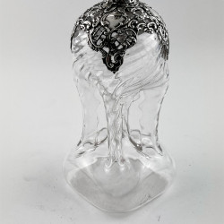 Late Victorian Sterling Silver Neck Glug Glug Decanter