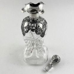 Late Victorian Sterling Silver Neck Glug Glug Decanter