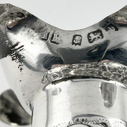 Late Victorian Sterling Silver Neck Glug Glug Decanter