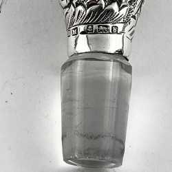 Late Victorian Sterling Silver Neck Glug Glug Decanter