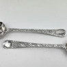 Boxed Pair of George III Sterling Silver Berry or Serving Spoons