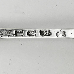 Boxed Pair of George III Sterling Silver Berry or Serving Spoons