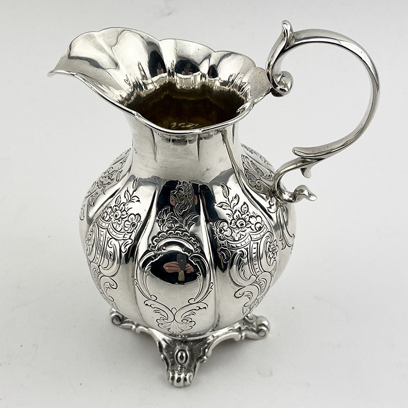 Edinburgh Victorian Sterling Silver Cream Jug (1851)