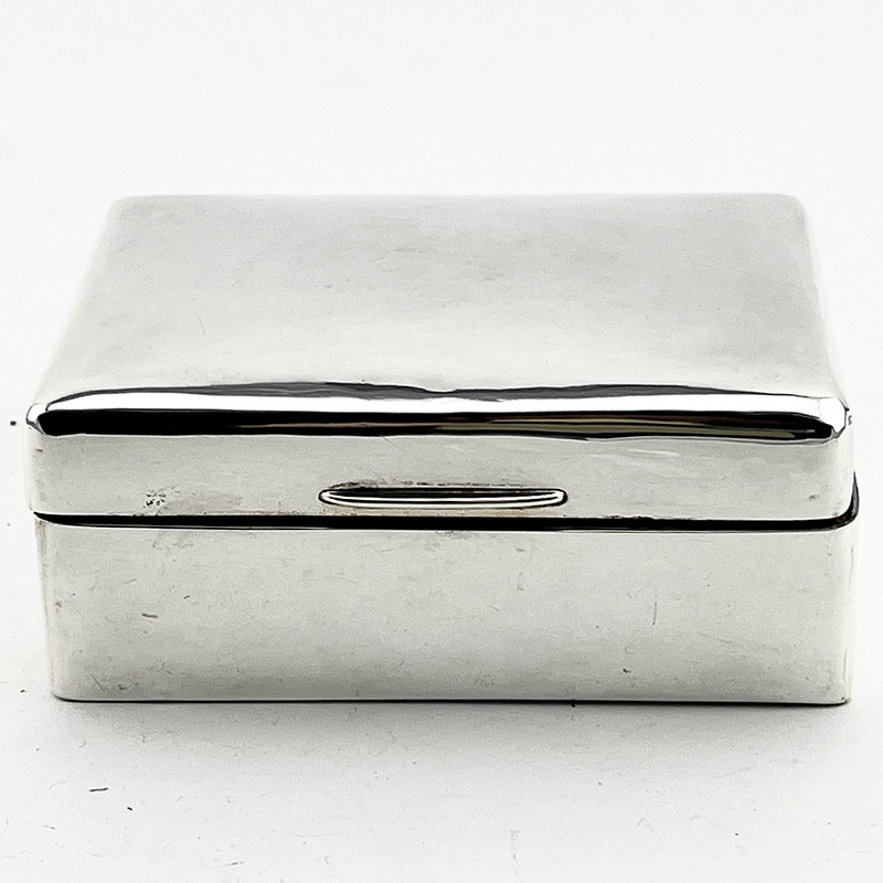 Sterling Silver Cedar Lined Cigarette or Trinket Box (1916)