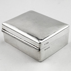 Sterling Silver Cedar Lined Cigarette or Trinket Box