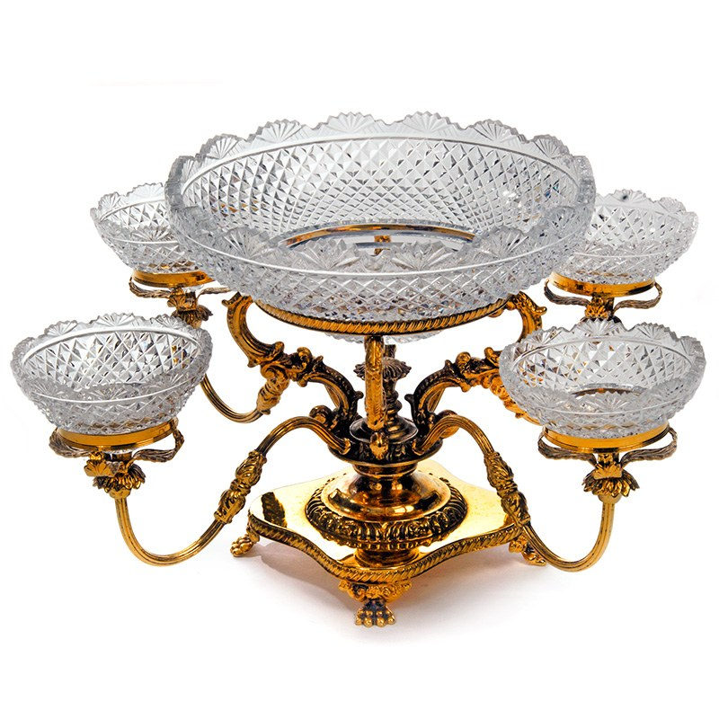 Late 19th Century Four Branch Epergne