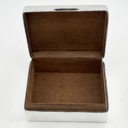 Sterling Silver Cedar Lined Cigarette or Trinket Box