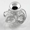 Handsome Edwardian Sterling Silver and Glass Ink Bottle (1910)