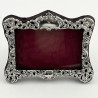 Pretty Small Size Late Victorian Sterling Silver Photo Frame (1901)