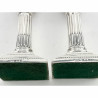 Pair of Late Victorian Sterling Silver Candlesticks in a Corinthian Column Style
