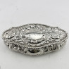 Edwardian Sterling Silver Jewellery or Trinket Box with Nautical Inscription