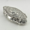Edwardian Sterling Silver Jewellery or Trinket Box with Nautical Inscription