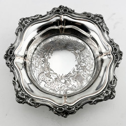 Pair of Original Condition Old Sheffield Plate Coasters