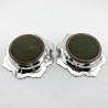 Pair of Original Condition Old Sheffield Plate Coasters