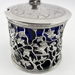 Unusual Georgian Sterling Silver Mustard Pot