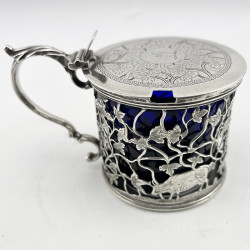 Unusual Georgian Sterling Silver Mustard Pot