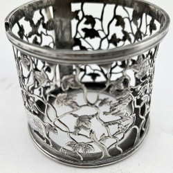 Unusual Georgian Sterling Silver Mustard Pot