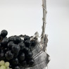 Late Victorian Silver Plated Grape Stand in Rustic Form
