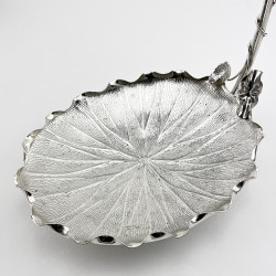 Late Victorian Silver Plated Grape Stand in Rustic Form