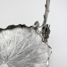 Late Victorian Silver Plated Grape Stand in Rustic Form
