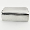 Plain Cedar Lined Sterling Silver Trinket or Cigarette Box
