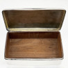 Plain Cedar Lined Sterling Silver Trinket or Cigarette Box