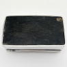 Plain Cedar Lined Sterling Silver Trinket or Cigarette Box