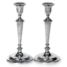 Pair of George III Style Silver Candlesticks