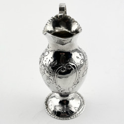 Unusual Shaped George III Sterling Silver Cream Jug