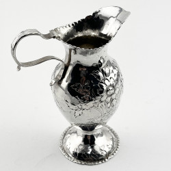 Unusual Shaped George III Sterling Silver Cream Jug