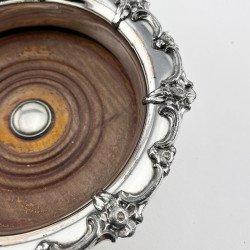 Very Pretty Pair of Old Sheffield Plate Wine Coasters