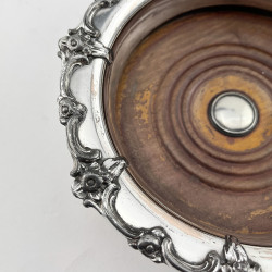 Very Pretty Pair of Old Sheffield Plate Wine Coasters