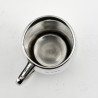 Sterling Silver Christening Mug with Barrel Shaped Plain Body