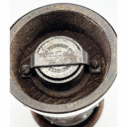 Victorian Urn Shaped Oak and Silver Pepper Grinder