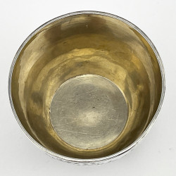 Small Sterling Silver Bowl with Aesthetic Movement Decoration