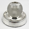 Unusual Late Victorian Glass and Sterling Silver Match Striker (1900)