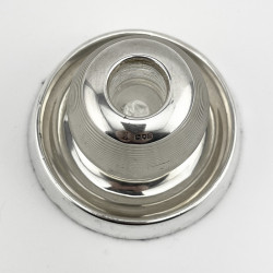 Unusual Late Victorian Glass and Sterling Silver Match Striker